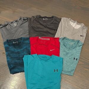 Under Armour and Nike Athletic Shirts